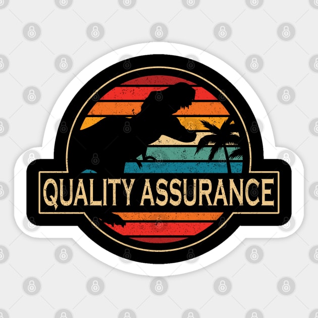 Quality Assurance Dinosaur Sticker by SusanFields